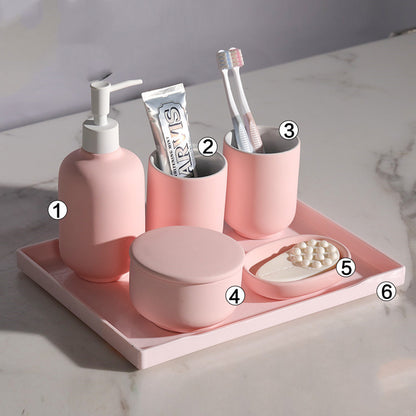 Ceramic Bathroom Accessory Set