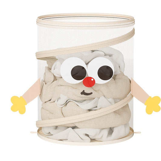 Składany kosz do przechowywania zabawek i ubrań dla dzieci z pokrywką 