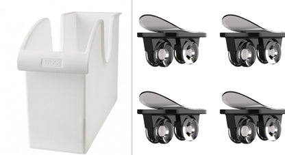 Kitchen Pot Lid & Storage Box with Pulley