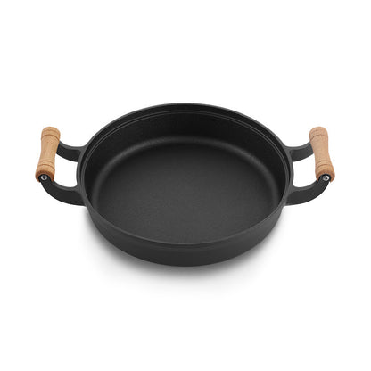 Thickened Cast Iron Binaural Cooking Pot