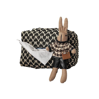 Plush Bunny Car Tissue Box