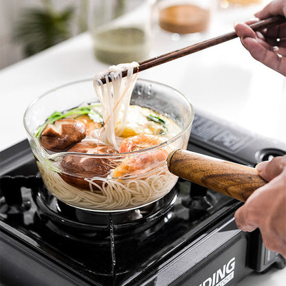 Garnek do zupy ze szkła borokrzemianowego