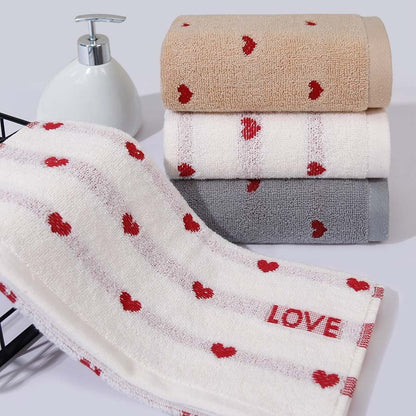 Pure Cotton Embroidered Couple Towel