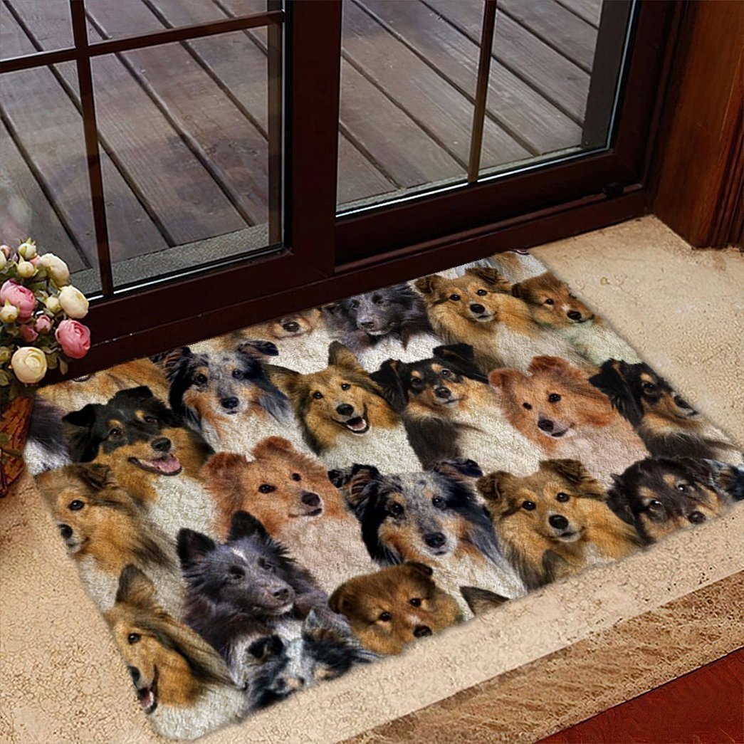 Christmas Coral Fleece Entrance Mat