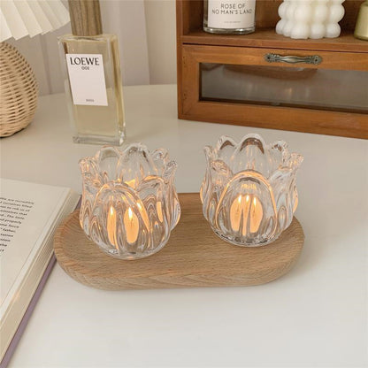 Tulip Glass Candle Holder