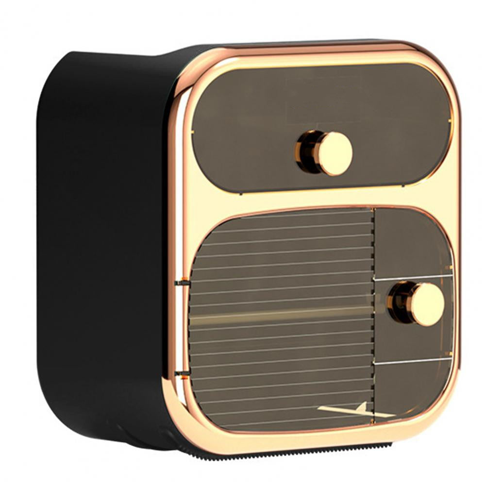 Wielofunkcyjne pudełko na chusteczki montowane na ścianie 