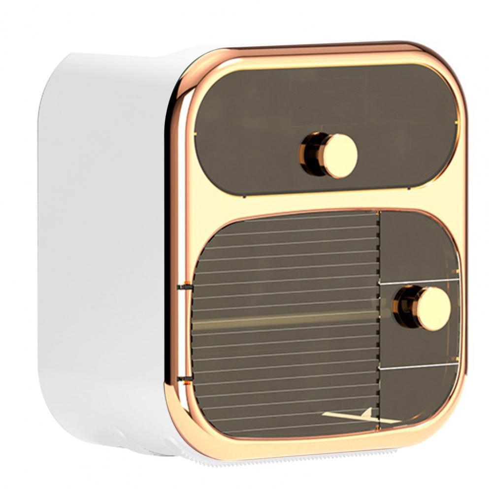 Wielofunkcyjne pudełko na chusteczki montowane na ścianie 