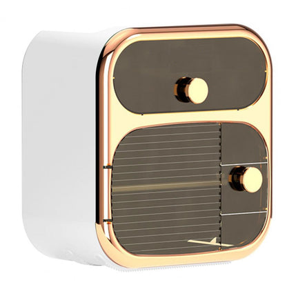 Wielofunkcyjne pudełko na chusteczki montowane na ścianie 