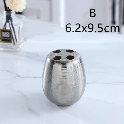 Brushed Ceramic Bathroom Set