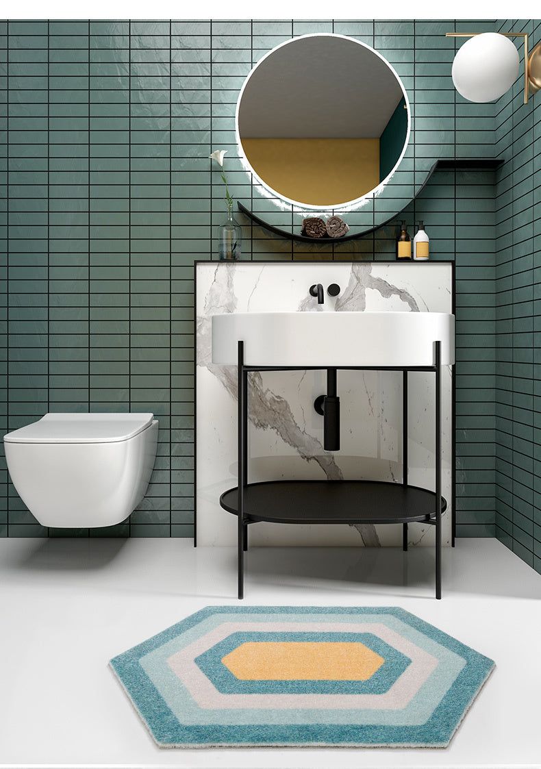 Geometryczna chłonna mata podłogowa