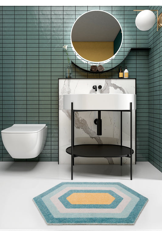 Geometryczna chłonna mata podłogowa