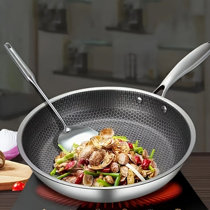 Honeycomb Stainless Steel Frying Pan