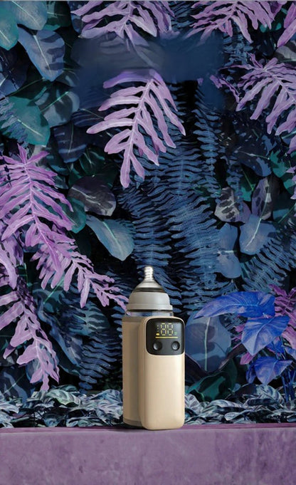 Przenośny podgrzewacz do butelek dla niemowląt z pokrowcem izolacyjnym