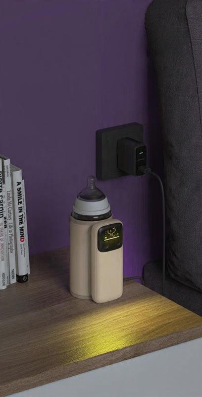 Przenośny podgrzewacz do butelek dla niemowląt z pokrowcem izolacyjnym