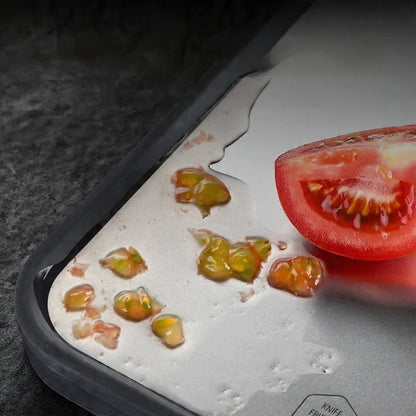 Zestaw dwustronnych desek do krojenia ze stali i marmuru 