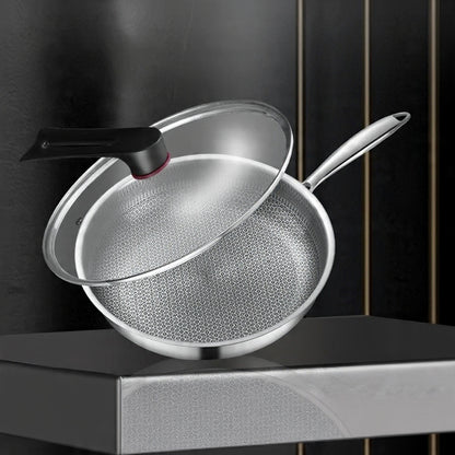 Multi-Purpose Honeycomb Deep Frying Pan