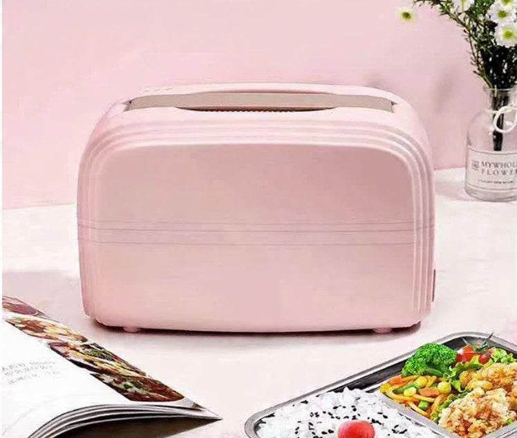 Portable Double-Decker Electric Lunch Box