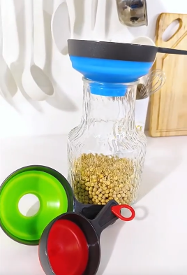 Zestaw składanych lejków plastikowych (3 sztuki)